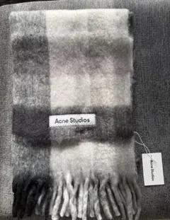 最安値★【新品♥タグ付き】 Acne Studios チェック柄マフラー黒