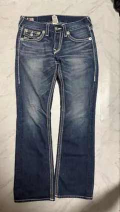 TRUE RELIGION Joey Super T 白ステ USA製 34 - メルカリ