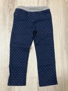 110サイズ ネイビー・ドット 長ズボン