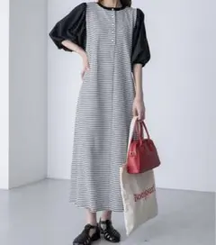 ボンルシール パフスリーブワンピース