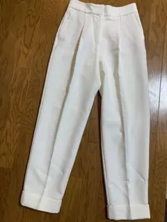 mmm様☆ZARA☆ホワイト プリーツ スラックス EUR 16