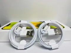 【新品】2本 1m 純正品質IPhone充電器ライトニングケーブル_gjuA02