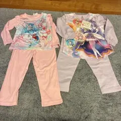 ひろがるスカイプリキュア 長袖パジャマ 110cm パープル　2枚セット　新品