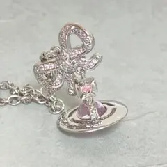 Vivienne Westwood｜OCTAVIEネックレス　シルバー×ピンク