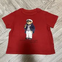 20時まで限定価格！ポロラルフローレン　ポロベア Tシャツ 赤 12M80cm