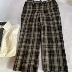 コムサイズム　チェックパンツ