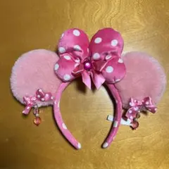 ミニーちゃん　イヤリング付きカチューシャ