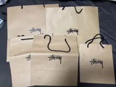 STUSSY　ショッパー　紙袋　ショップ袋　ステューシー　5個　セット