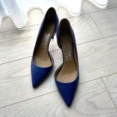 Salvatore Ferragamo ポインテッドトゥパンプス ブルーのサムネイル