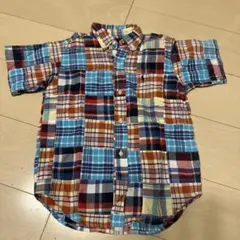 Ralph Lauren キッズ半袖チェックシャツ 7号