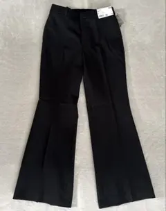 UNIQLO☆スマートフレアパンツBlack☆S☆新品未使用タグ付