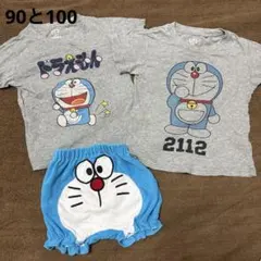 90cm 100cm ドラえもん　半袖　Tシャツ　ショートパンツ　ベビー