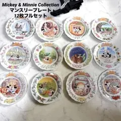 ミッキー＆ミニー コレクション　マンスリープレート12枚フルセット　限定品のサムネイル