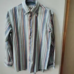 ELEMENT OF SIMPLE LIFE ストライプ長袖シャツ M
