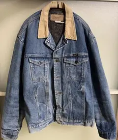 80's Wrangler襟コーデュロイ デニムジャケットのサムネイル