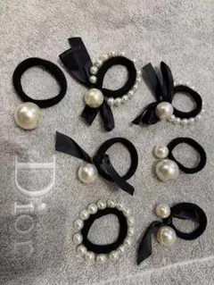 パール付きヘアゴム７個セット❣️韓国❗️新品未使用❣️かわいい　大人　子供❗️