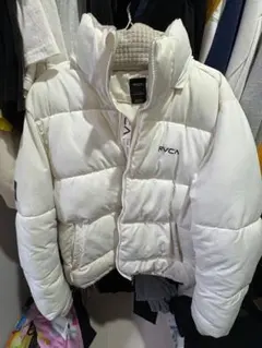 RVCA ダウンジャケット ホワイト Sサイズ