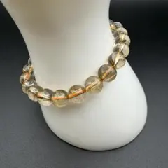 ゴールドルチルクォーツ（金針水晶）のブレスレット