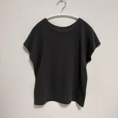 ユニクロ スムースコットンフレンチスリーブT（半袖） グレー S
