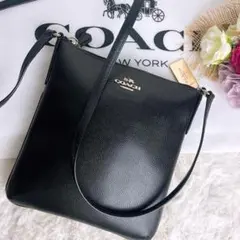 極美品☆COACHコーチ ショルダーバッグ ブラック ゴールド金具 チャーム