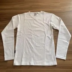 AVIRIX U.S.A. ホワイト Vネック 長袖Tシャツ サイズMのサムネイル