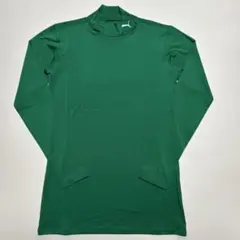 PUMA プーマ　インナー　シャツ　長袖　モックネック　グリーン　メンズ　L
