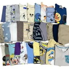 子供服　まとめ売り　100〜110 春夏　Tシャツ　ズボン　ディズニー多め