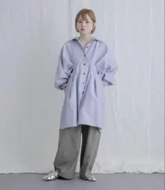 【未使用品/タグ付き】ストライプウエストタックミニワンピース