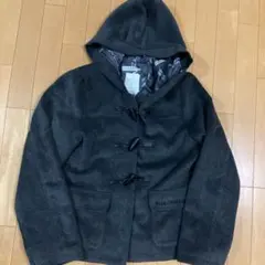 新品 タグ付き ブルークロス ダッフルコート アウター 170 グレー フーディ