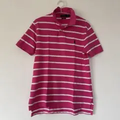 ラルフローレン ピンク 白 ポロシャツ