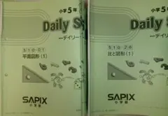 サピックス SAPIX＊デイリーサポート＊5年＊算数・全37回完全