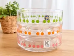 HOYA 保谷クリスタル Kitchenpal ガラスボウル 昭和レトロ 日本製のサムネイル