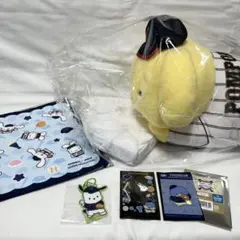 サンリオ×侍ジャパン　ポムポムプリン　ぬいぐるみ　他下位賞3点　合計4点セット