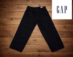 GAP ブラックデニム バギー　EXTRA BAGGY 28×30 黒 ワイド