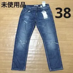 ZARA BASIC Z1975 DENIM ダメージジーンズ未使用品38。のサムネイル