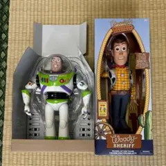 Toy story フィギュア 等身大 ウッディとバズライトイヤー(2体セット)