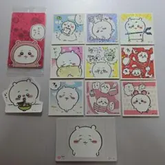 ちいかわ キャラポケ 魚肉ソーセージ ダイカットステッカー シール カード12点