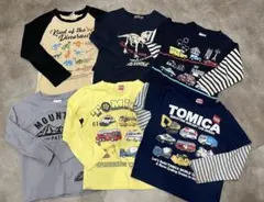 送料込み　男の子110センチ ロンT 6枚セット　トミカ・ブルーマートなど