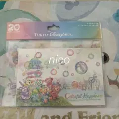 ダッフィーフレンズ　20周年　カラフルハピネス　ポストカード＆クリアホルダー