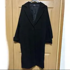 BACKS チェスター風 ロングコート ブラック