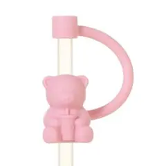 スターバックス　リユーザブルカップ専用ストローキャップベアリスタ　ピンク
