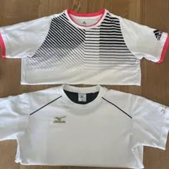 adidas シャツ 160& Mizuno ホワイトシャツ150 セット