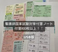 【USB版】看護師国家試験対策付箋ノート