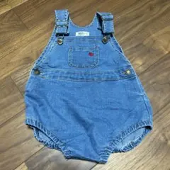 POLO デニムロンパース 80