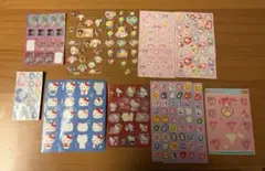 シールセット シュガーバニーズ まとめ売り サンリオ 立体 ぷっくり 平成