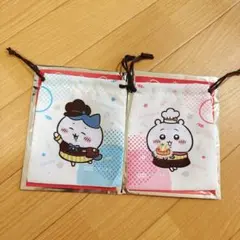 ココス ちいかわコラボ特典 巾着 ちいかわ ハチワレ