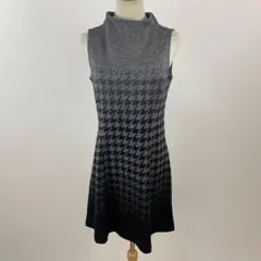 fre.s.cute フレスキュート ニットワンピース 千鳥格子柄 ウール混