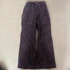コーデュロイ フレアパンツ ブラウン