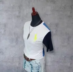 【美品】y2k ポロラルフローレン ビックポニー刺繍 ピチT 平成ギャル平成女児