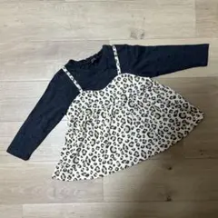futafuta フタフタ　レオパード柄長袖Tシャツ　80サイズ　女の子服